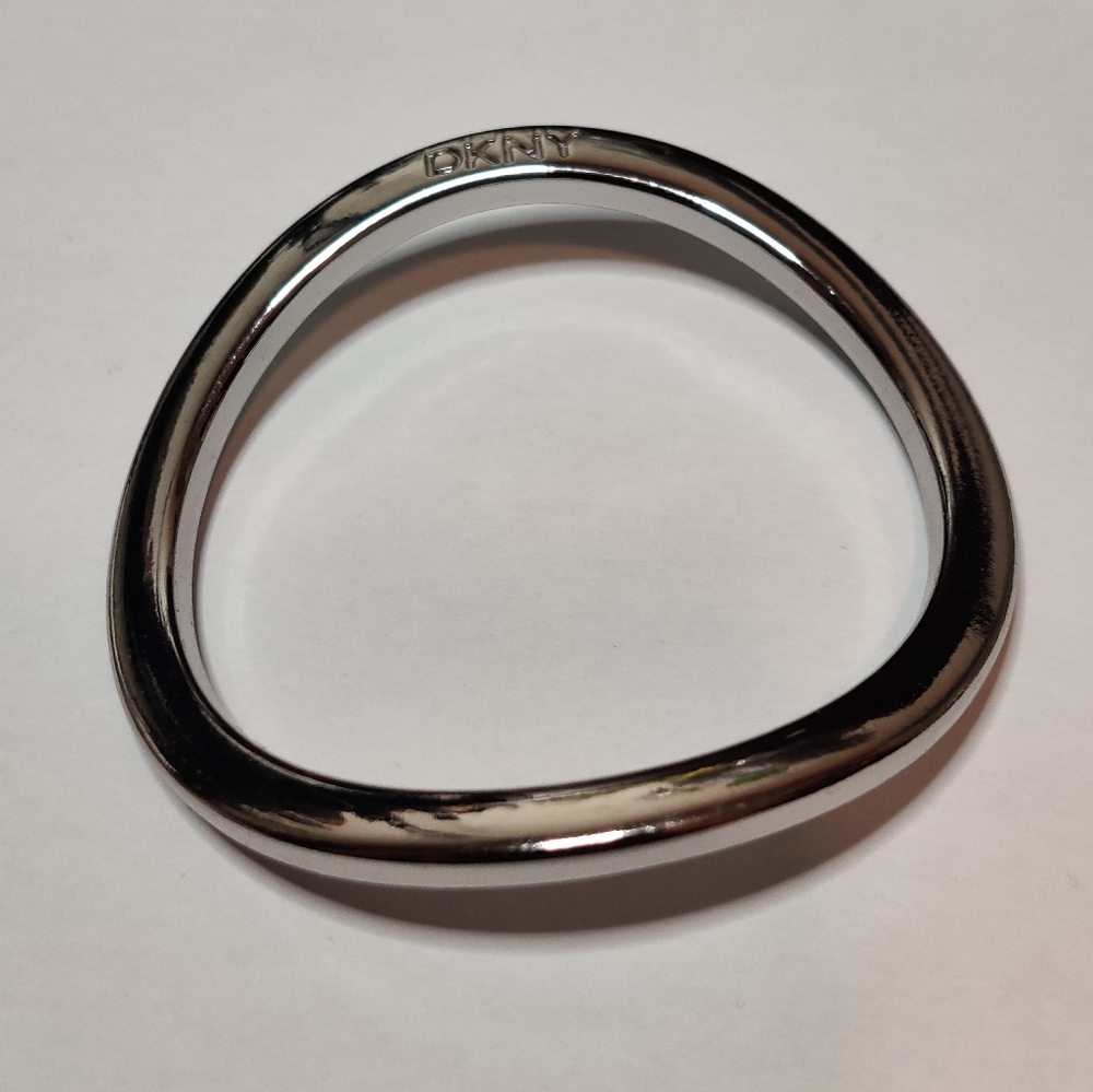 DKNY Silver Tone Bangle Bracelet